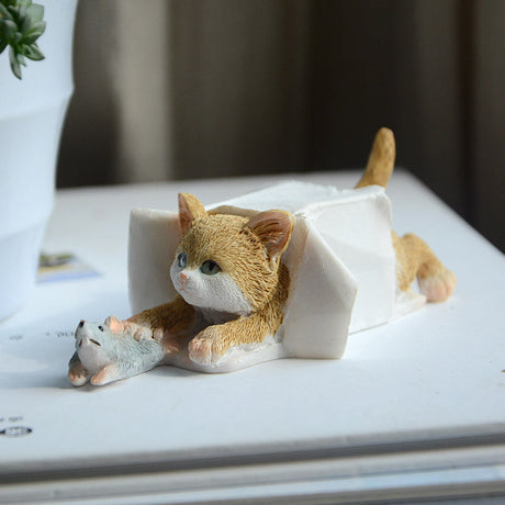 Kawaii Cat Kitten Figurine Decor