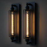 Long Pencil Bulb Industrial Retro Wall Light