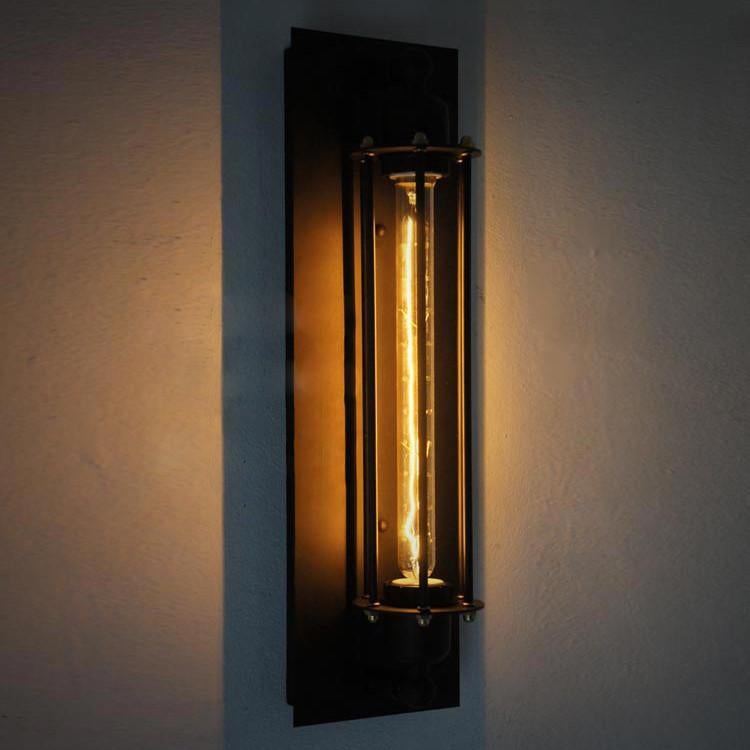 Long Pencil Bulb Industrial Retro Wall Light