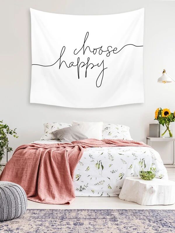 Letter Graphic Tapestry