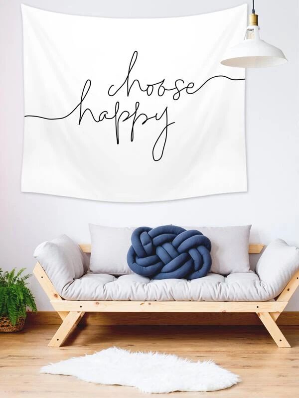 Letter Graphic Tapestry