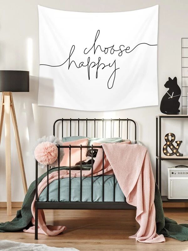 Letter Graphic Tapestry