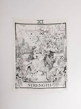 Lion & Girl Print Tapestry