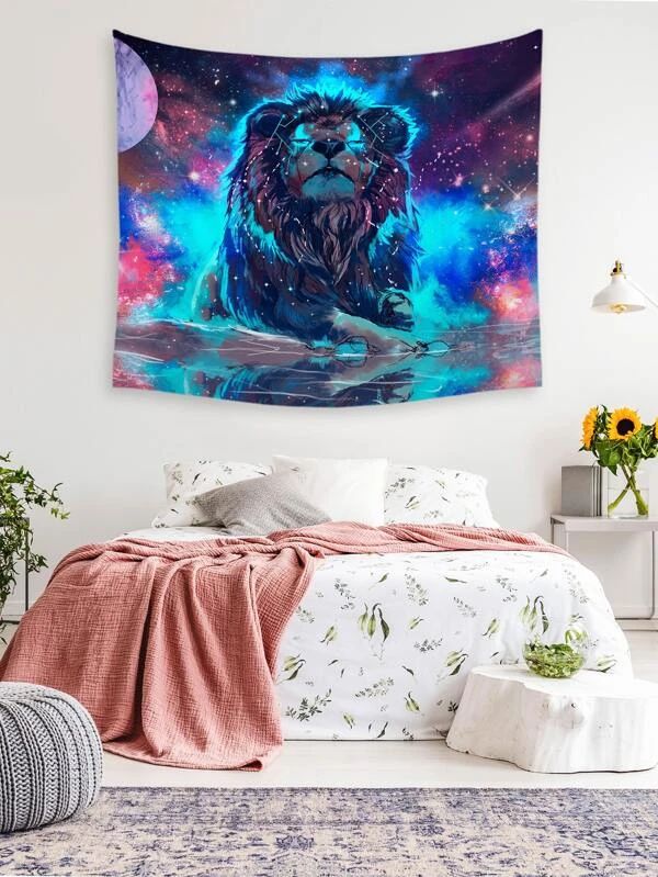 Lion Print Tapestry