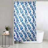 Feblilac Red Vines and Leaves Shower Curtain with Hooks, Floral Bathroom Curtains with Ring, Unique Bathroom décor, Boho Shower Curtain, Customized Bathroom Curtains, Extra Long Shower Curtain