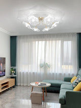Lotus Leaf Glass Ceiling Lamp