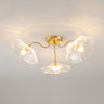Lotus Leaf Glass Ceiling Lamp