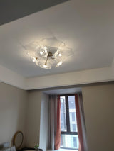 Lotus Leaf Glass Ceiling Lamp