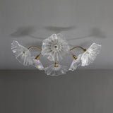 Lotus Leaf Glass Ceiling Lamp
