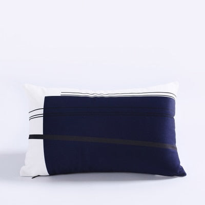 Lumbar Geometric Throw Pillow Cushion Cover