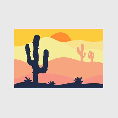 Deserts and Cactus Door Mat