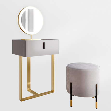 Modern Nordic Small Vanity with Simple Storage