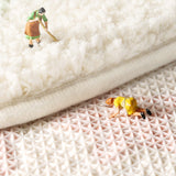 Feblilac Semicircle Sun and Cloud Bath Mat, Cute Bathroom Rug