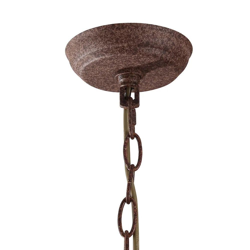 Metal Orb Chandelier