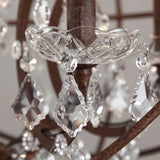 Metal Orb Chandelier