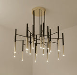 Metal Tubular Chandelier