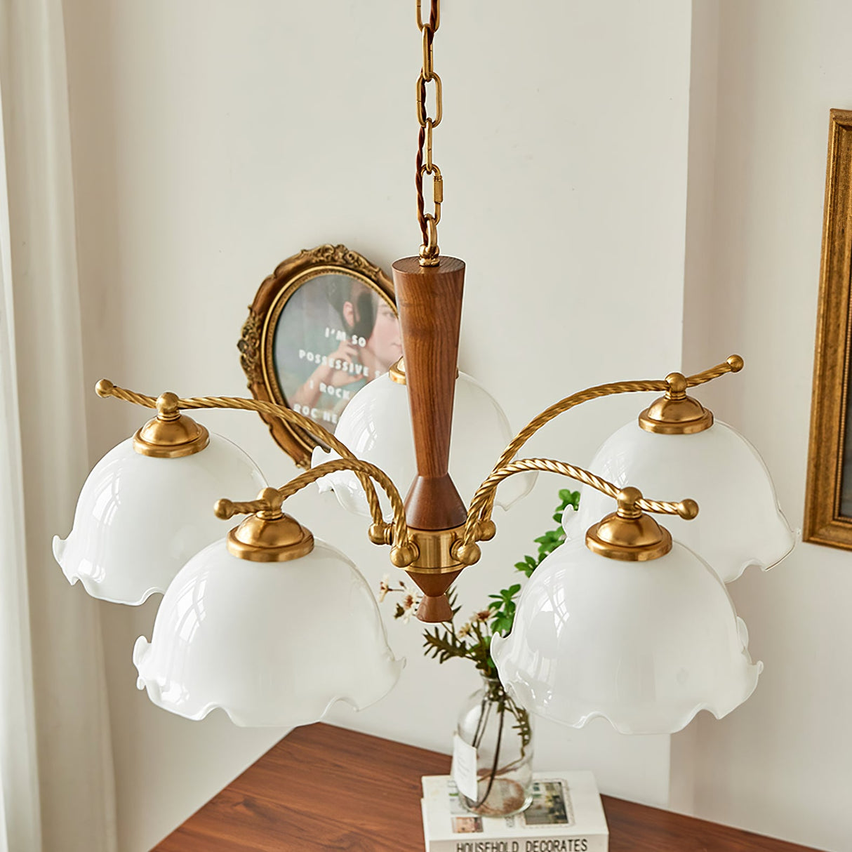 Milky Flower Chandelier