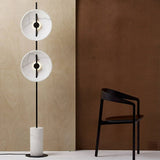 Saucer Marble Floor Lamp