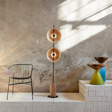 Saucer Marble Floor Lamp