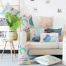 Modern Minimalist Abstract Cushion Cover Hand Paintings Sun Raindrops