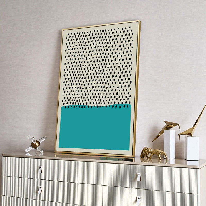 Modern Multicolored Abstract Geometric Wall Art Canvas Painting Picture Posters and Prints Gallery Kids Kitchen Home Decor