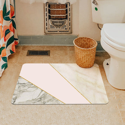 Modern Pink Bath Mat