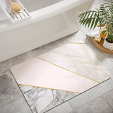 Modern Pink Bath Mat