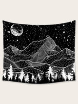Mountain Print Tapestry