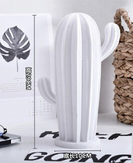 New Nordic style Golden or White Cactus Ornament Home Decor Resin Nice Catcus Figure Handmade Simulation Plant for Home & Shop