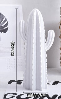 New Nordic style Golden or White Cactus Ornament Home Decor Resin Nice Catcus Figure Handmade Simulation Plant for Home & Shop