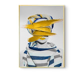 Nude with Golden Antlers Figurative Photographic Wall Art