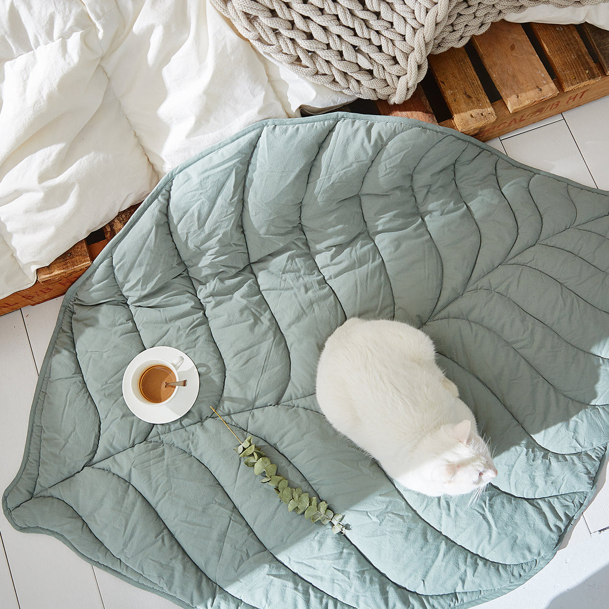 Leaf Rug Floor Mat for Kids Nursery Room