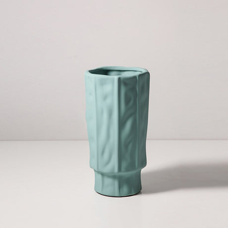 Nordic Style Art Ceramic Creative Hydroponic Vase Dried Flower Ornament Living Room Desktop Flower Decoration Homeware