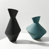 Ceramic Geometric Abstract Craft Vase for Living Room
