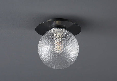 Diamond-Shaped Glass Bulb Wall Lamp
