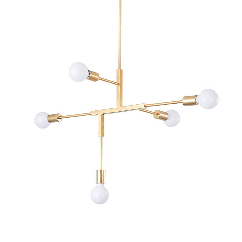 Cliff Brass chandelier 5Lights