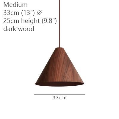 Geppetto Wooden Cone Pendant Light