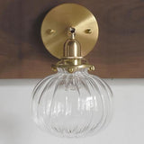 Vintage Anemone Glass Ball Wall Light