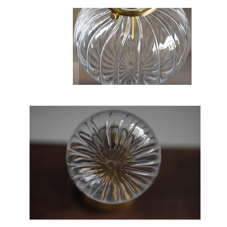 Vintage Anemone Glass Ball Wall Light