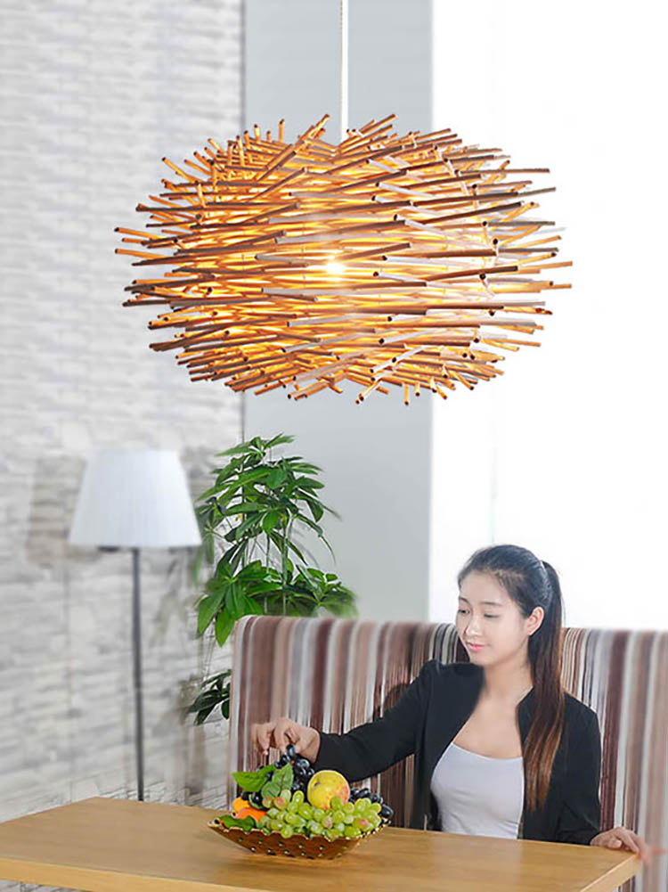 Bamboo Nest 1-Light Chandelier