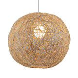 Feblilac Rattan Woven Pendant Light