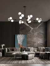 Glass Orb Branch Chandelier