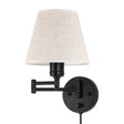 Swing Arm Wall Lamp, Plug in Wall Mount