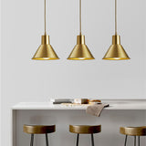 Brass Cone Nordic Pendant