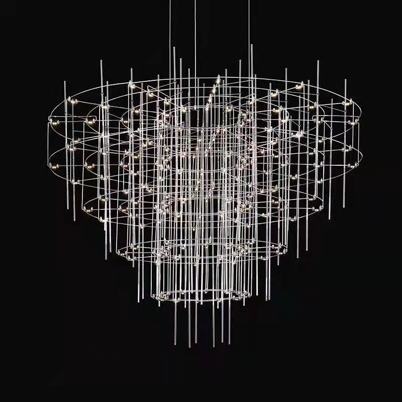 Creative Metal Frame LED Architectural Chandelier