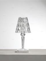 Battery Table Lamp, Clear Crystal