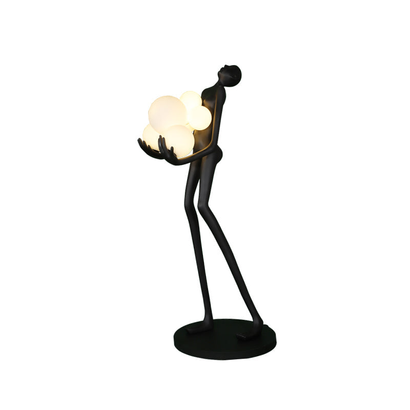 Creative Art Body Statue Decorative Floor Lamp