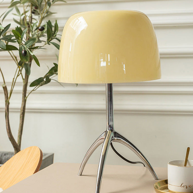 Classic Glass Tripod Bedside Table Lamp