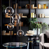 Glass Bolle Sola pendant light