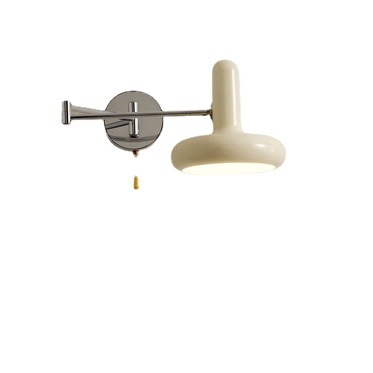 Cream Rocker Arm Wall Lamp